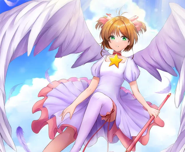Cardcaptor Sakura - Sakura Kinomoto (فرشته) کاغذدیواری  2K