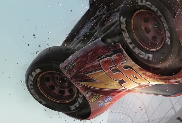Cars 3 - Upside down Lightning McQueen