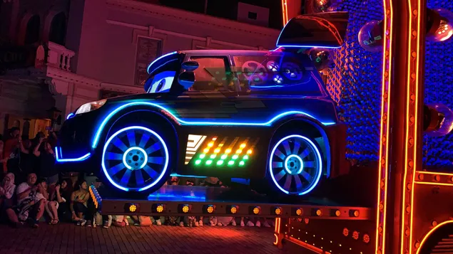 Cars Movie Character during Disneyland Closing Parade in Disneyland Hong Kong 4K wallpaper