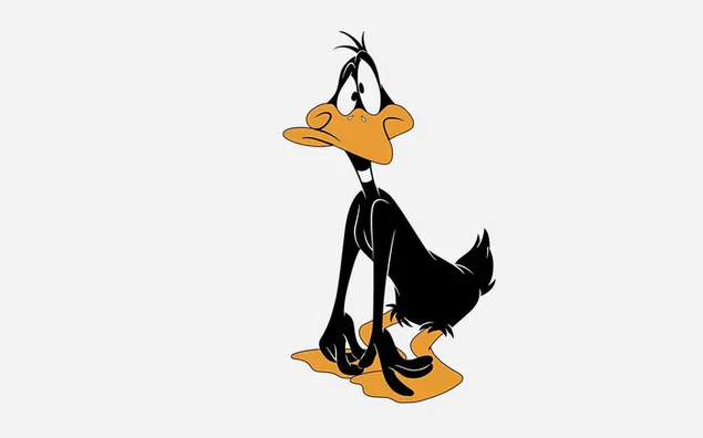 Personaje de dibujos animados Daffy mirada confundida descargar