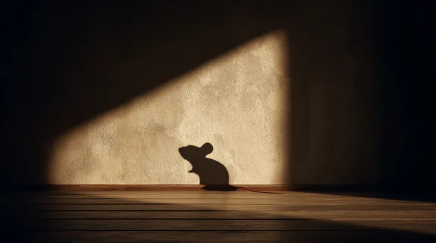 Hije e Miut të Vizatuar në Mur me Teksturacion me Rreze Drite 2K sfond