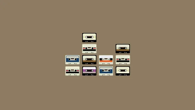 Premium Photo | Background of old cassettes and tapes