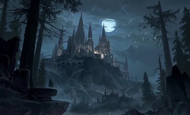 Castle in the moonlight download