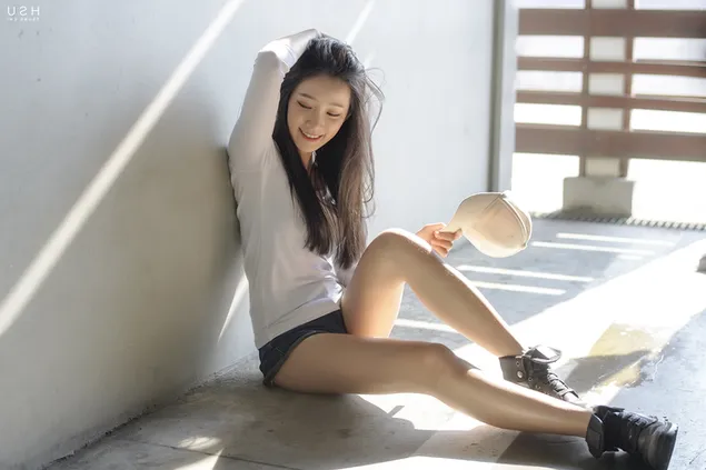 Tapeta Neformální vypadající asijský model 4K