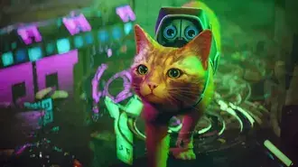 Cat from Stray video game 4K wallpaper