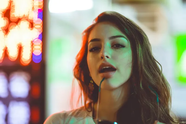 Taustakuva Celine Farach - amerikkalainen malli 4K