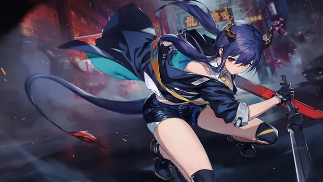 Ch'en - Arknights (аниме видеоигра) 4K обои