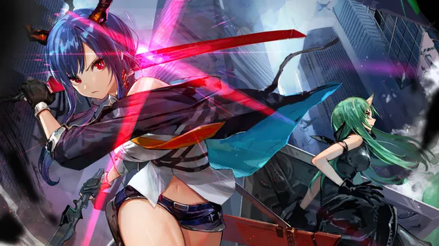 Ch'en Hoshigumával – Arknights (anime videojáték) 4K háttérkép