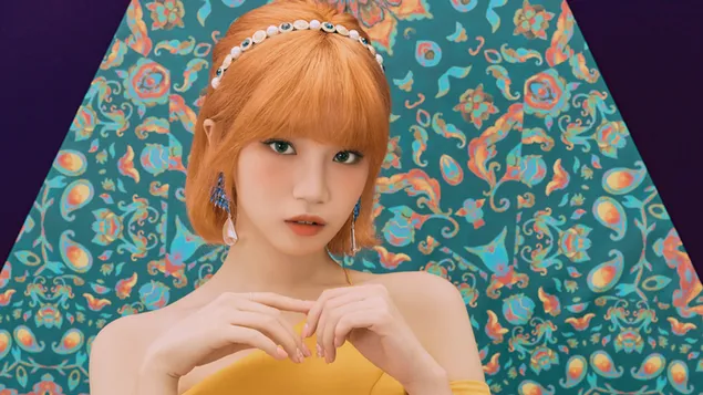 צ'אוון ב-'Bloom*Iz' MV Shoot (2020) מ-IZ*ONE [להקת K-Pop] 4K טפט