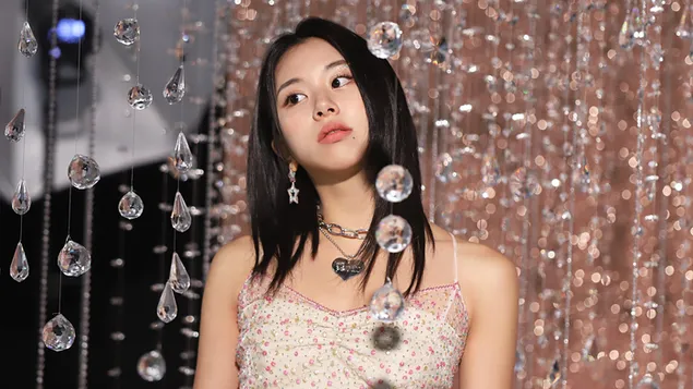 Chaeyoung in 'Feel Special' MV Shoot from Twice (K-Pop Girls Group) 8K wallpaper