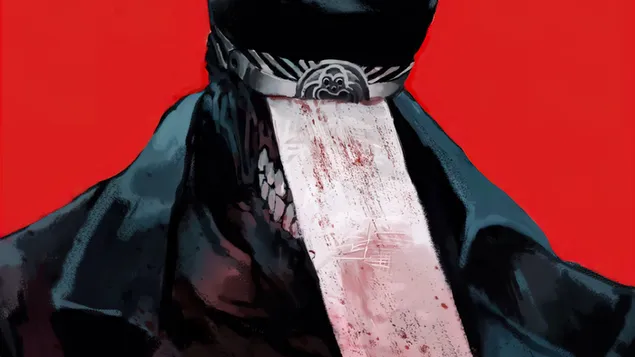 Човек со моторна пила: Човекот Катана 4K тапет