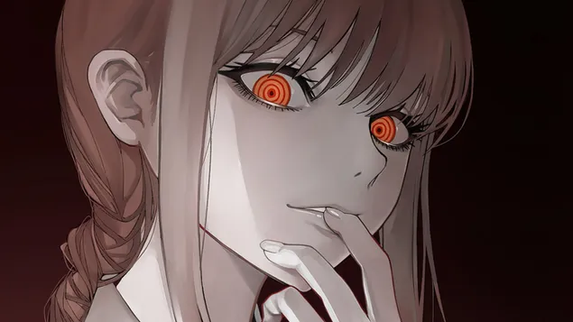 איש מסור חשמלי - Makima 'Control Devil' 4K טפט