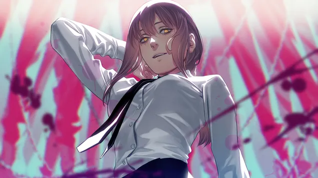 Páipéar balla Fear Slabhra: Makima4K