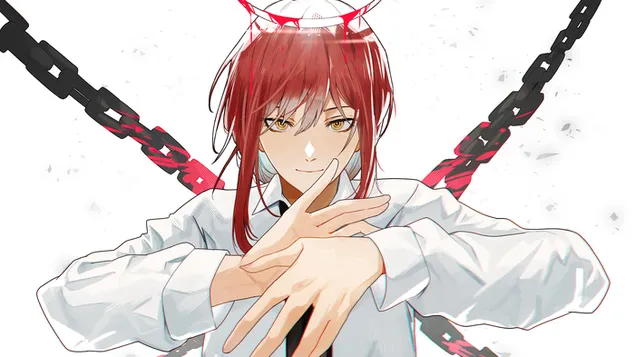 Lelaki Gergaji : Makima 4K kertas dinding