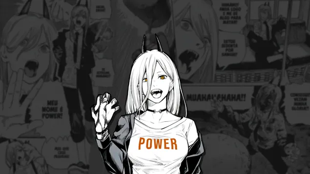 Chainsaw Man: Power (Diable de sang) 4K fons de pantalla