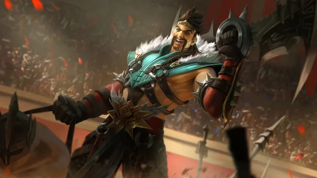Mistrz „Draven” — League of Legends (LOL) 4K tapeta