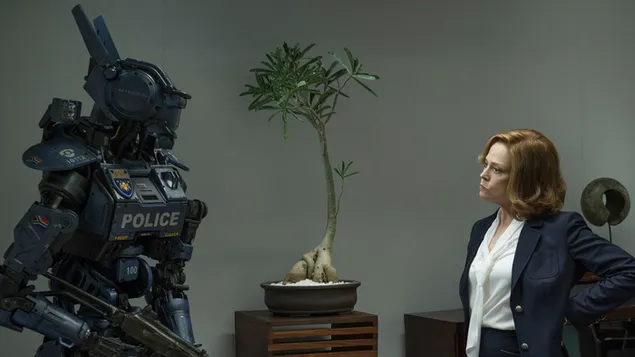 Chappie 2015 m 4K ekrano užsklanda