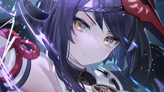 魅力領袖'Kujou Sara' - Genshin Impact（動漫電子遊戲） 4K 壁紙