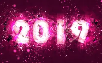 Веселый сладкий год 2019 4K обои