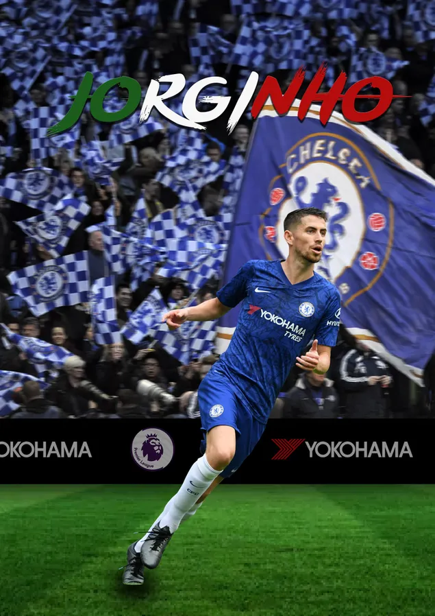 پوستر جورجینیو هافبک چلسی کاغذدیواری  2K