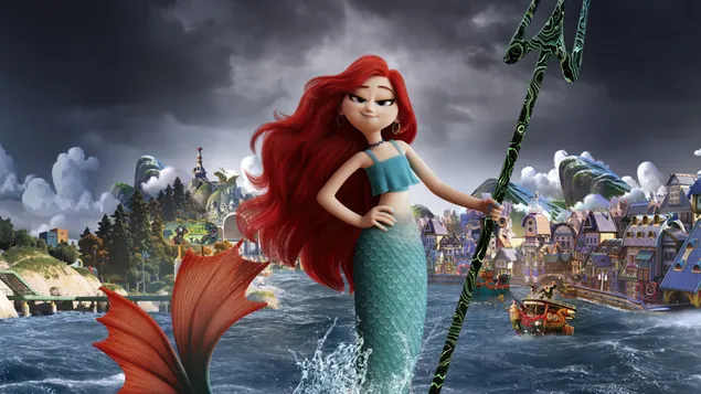 Chelsea Van Der Zee iš Ruby Gillman, Teenage Kraken animacinio filmo plakatas 4K ekrano užsklanda