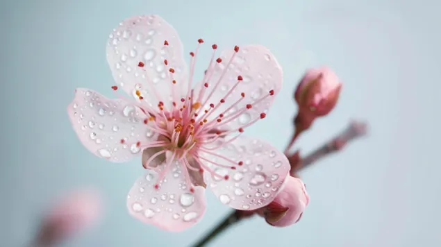 Cherry Blossom Splendor tavaszi virág 8K háttérkép