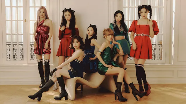 membri di ''cherry bullet'' - shooting dell'album cherry dash (fashion house ver.). scarica