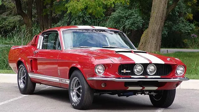 赤、1967年フォードマスタング ダウンロード