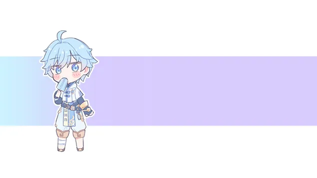 chibi chongyun | cute icecream sticker (genshin impact) download