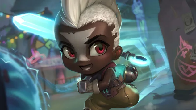 chibi 'ekko' (tft piccole leggende) | league of legends (lol) scarica