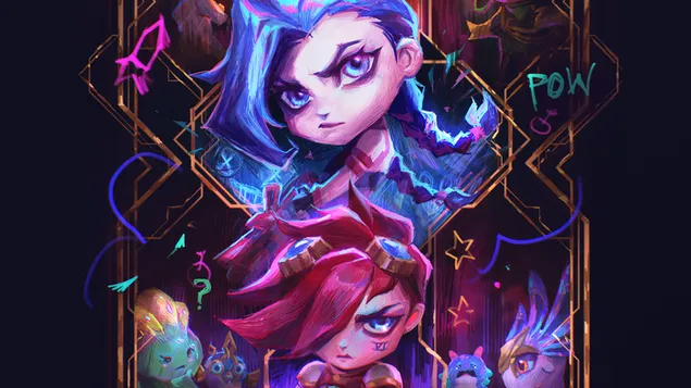 chibi 'jinx con vi' (tft little legends) | league of legends (lol) scarica