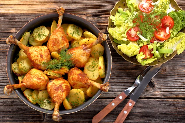 Kyllingesteg 4K baggrundsbillede