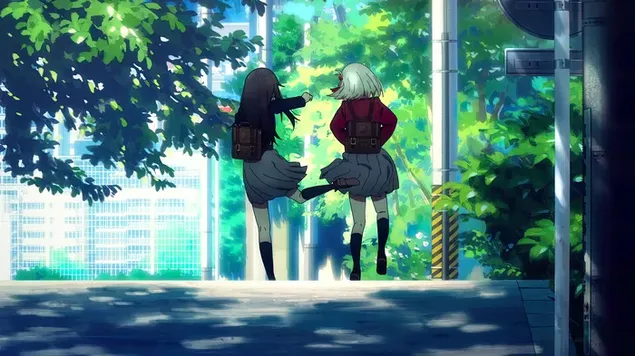 アニメ『リコリスリコイル』の錦木千里と井上瀧菜