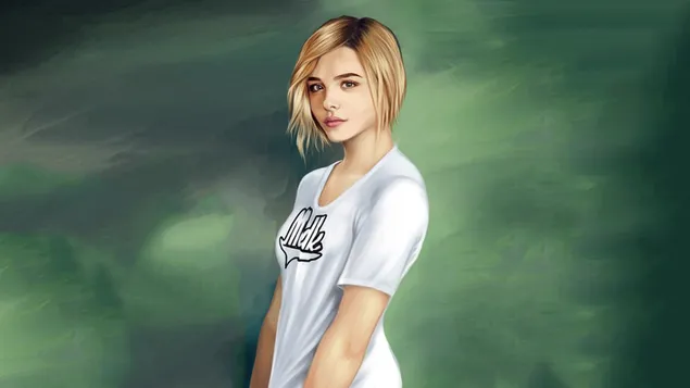 Pintura de fan art de Chloe Grace Moretz HD fondo de pantalla