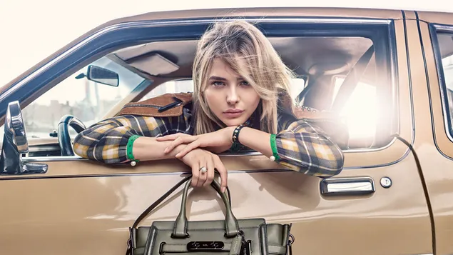 Chloe Grace Moretz in coach fall campaign photoshoot download
