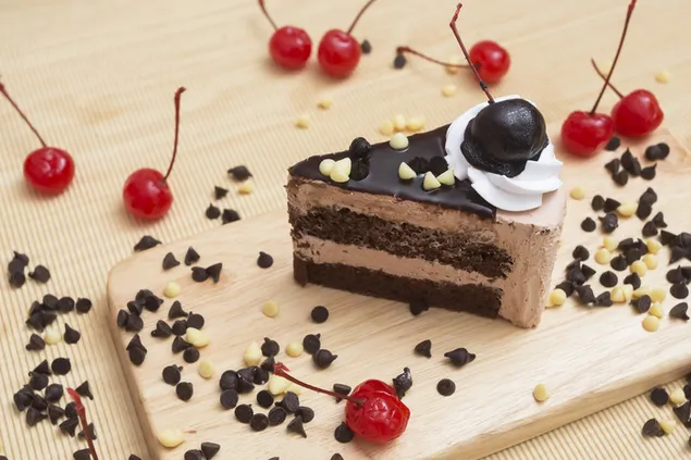 เค้กช็อกโกแลตเพสตี้ 4K วอลเปเปอร์