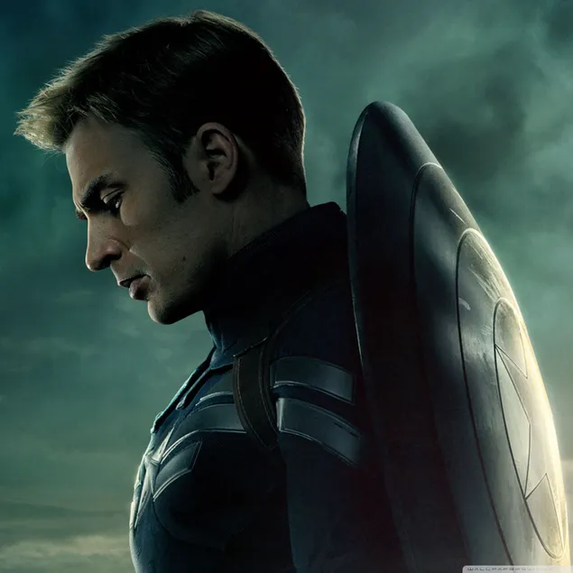 Chris Evans, knappe acteur Captain America-poster