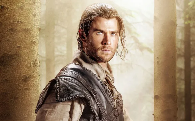 Chris Hemsworth čeden igralec v svoji vlogi v filmu The Huntsman HD ozadje