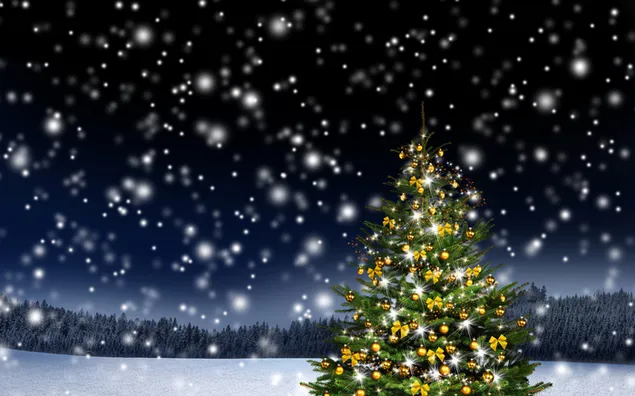 Christmas shining tree