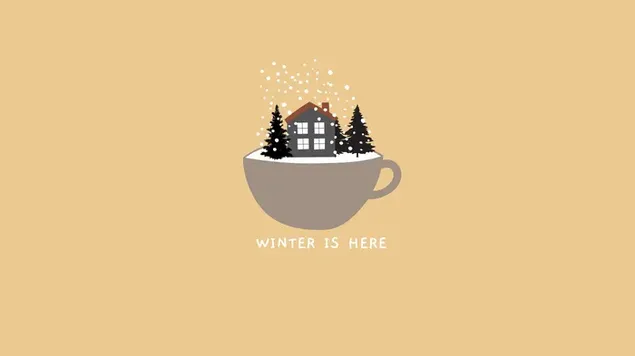 クリスマス - 冬がやってきた、雪が降る、冬の家 4K 壁紙