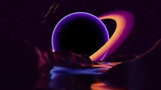 Formes abstraites sombres colorées circulaires 2K fond d'écran