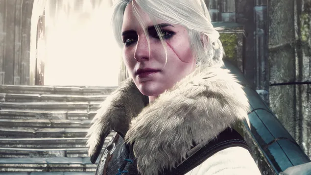 Ciri Dziki Gon Wiedźmina 4K tapeta