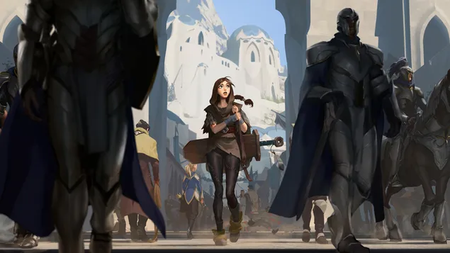 "Cithria" från Cloudfield (Legends of Runeterra) - League of Legends (LOL) 4K bakgrund