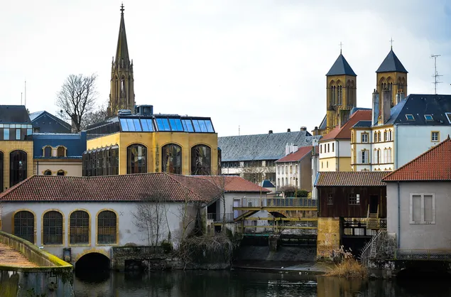 Cityscape of Metz, France