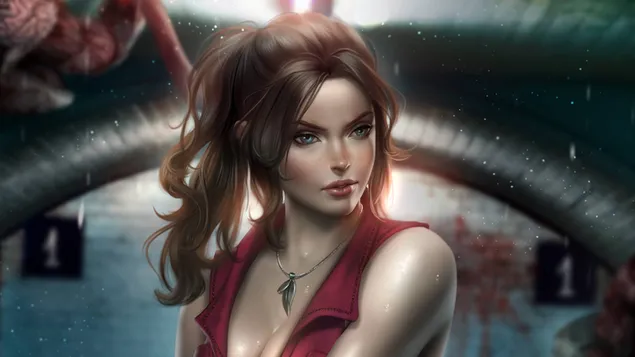 Claire Redfield (Fantasy Art) - Resident Evil 2 Remake (videospeletjie) 4K muurpapier