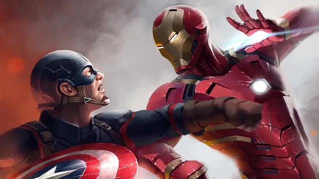 Clash Between Captain America And Iron Man 