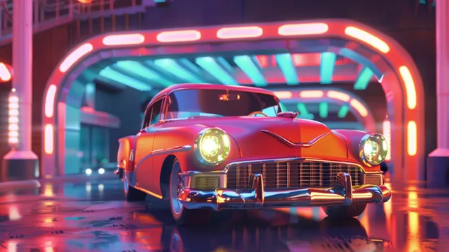 klasicni automobil sa magijom i nostalgijom drive-in kina preuzmi