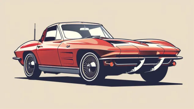 klasicna elegancija chevrolet corvette iz 1963 preuzmi