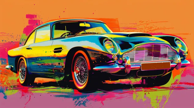 אלגנטיות קלאסית: אסטון מרטין DB5 משנת 1964 8K טפט