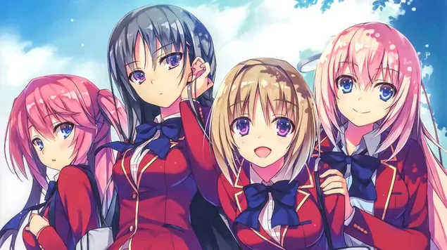 エリートアニメシーズン2の女の子の教室 4K 壁紙